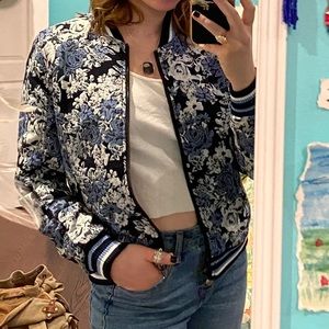 Floral Bomber Jacket